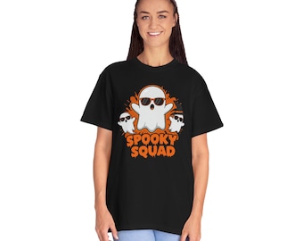 Spooky Squad Matching Family Shirts - Cute Ghost Halloween Tees for Family Matching | Boo Crew Spooky Season Costume Outfit