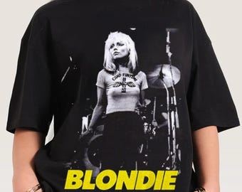 ブロンディTシャツ、デビー・デボラ・ハリーのビッグプリントTシャツ