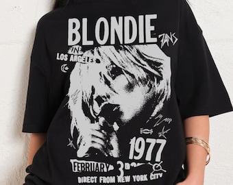 Blondie 1977 Direct From New York City Vintage tshirt, Blondie Parallel Lines tshirt, Debbie Harry rock, hiphop, gift for her, streetwear