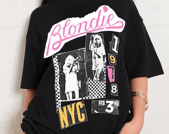 Blondie 1978 NYC tshirt, Direct From New York City Vintage tshirt, Blondie Parallel Lines tshirt, Debbie Harry rock, gift for her,streetwear