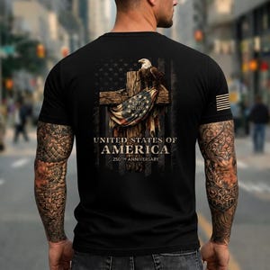250th Anniversary of The United States Shirt, USA Independence Day T shirt, 4th of July 1776 2026 Tee, American Flag Patriots Gifts