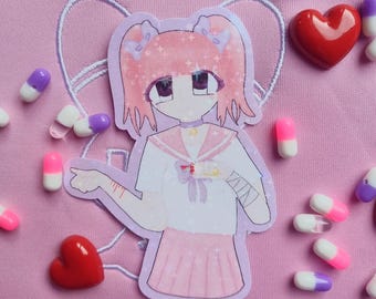 Handmade: menhera-chan sticker