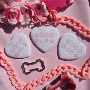 Handmade: good boy/pup/girl puppy-themed badge