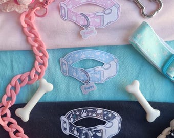 Handmade: puppy collar stickers