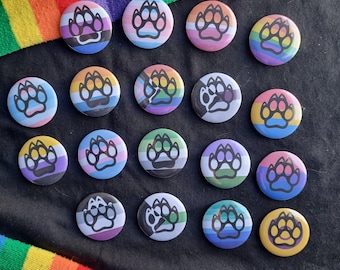 Handmade: pride paw badges