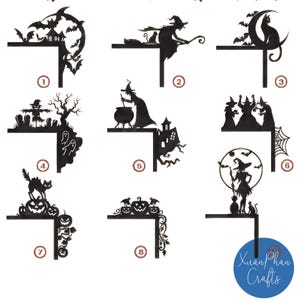 Halloween Door Corner Metal Sign – Spooky Front Door Wall Decor, Haunted House Witch Trim, Halloween Home Decoration