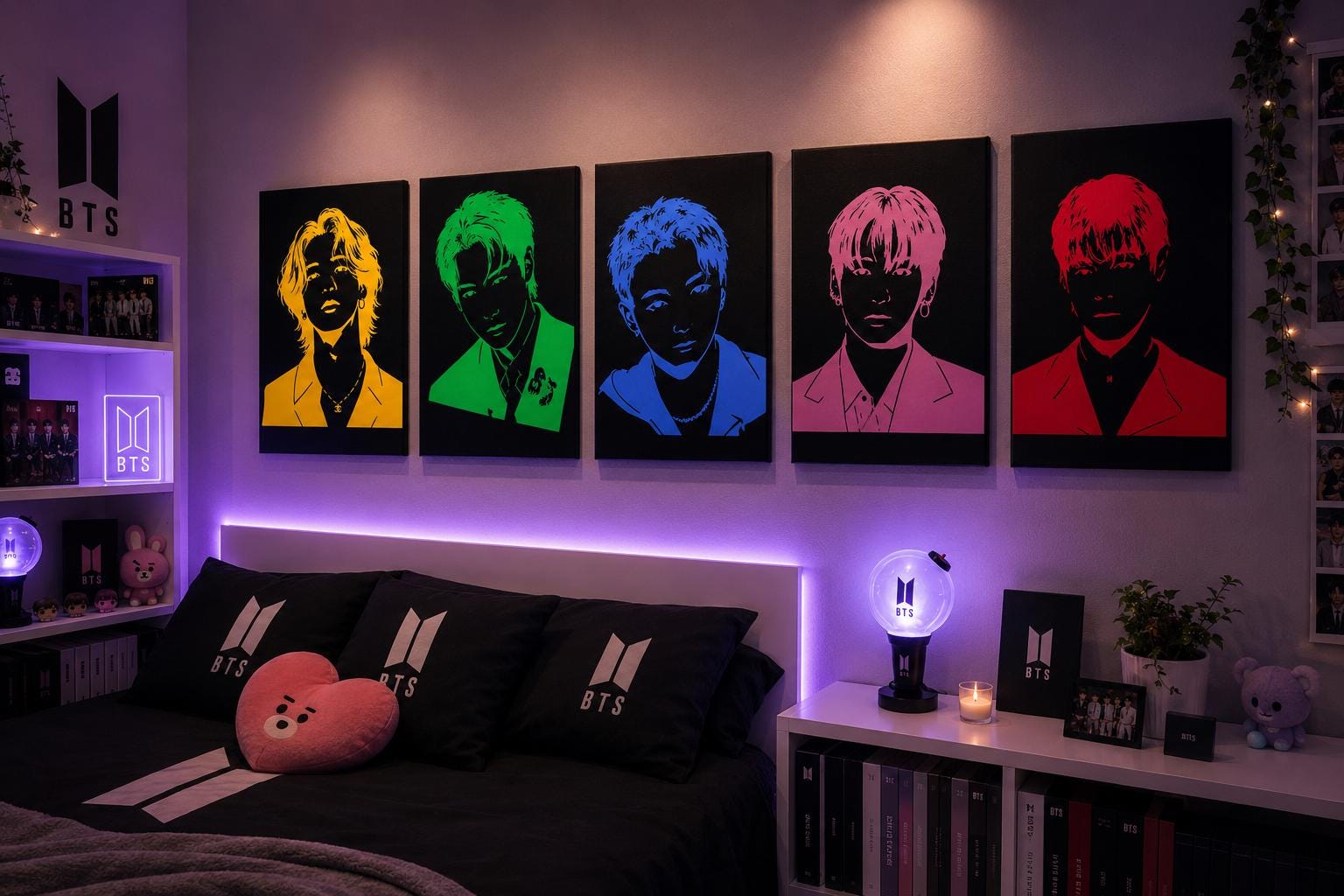 Bts Canvas Painting - Etsy