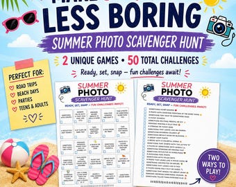 Caça ao Tesouro Fotográfica de Verão | 2 Jogos Exclusivos, 50 Desafios (Download Digital)