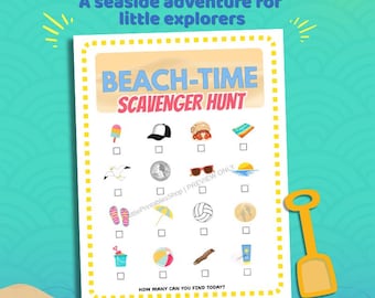 Beach Scavenger Hunt for Kids – Summer Activity Printable – Fun Outdoor Game