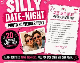 Caça ao Tesouro Fotográfica Divertida para Encontros Românticos – Jogo Imprimível para Casais: Diversão e Lembranças Inesquecíveis – PDF para Download Imediato