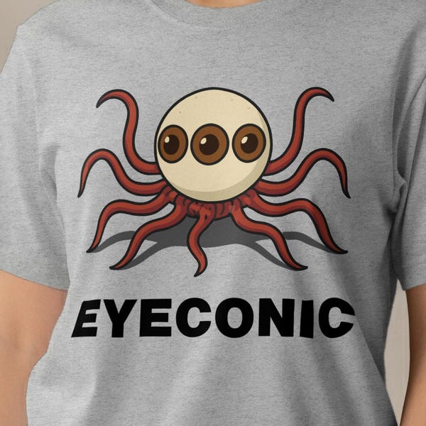 Camiseta Species 64 Alien T Ocellus - Camiseta gráfica surrealista con tentáculo de ojo