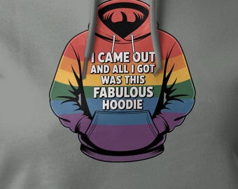 Funny LGBTQ Rainbow Hoodie – Coming Out Gift