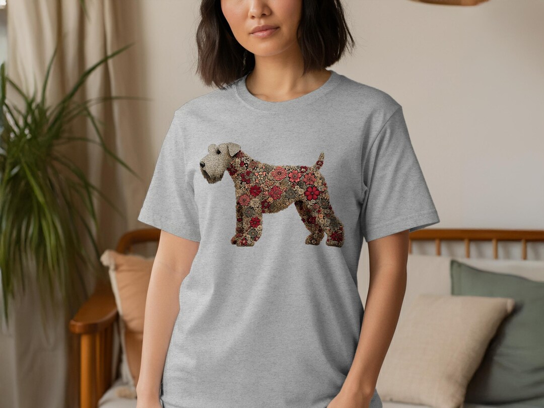 Floral Wheaten Terrier Art: Colorful Dog Lover T-shirt - Etsy