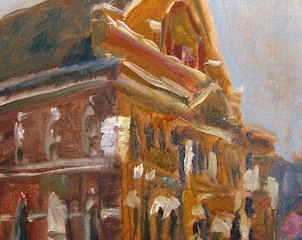 Cuadro, Impresión o Tarjetas con sobres de la pintura al óleo original "Ryman" - famoso auditorio Grand Ole Opry en Nashville, Tennessee