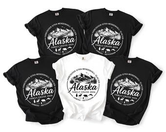 Custom Alaska Sweatshirt Shirt, Personalized Alaska Cruise Shirt, 2026 Alaska Cruise Shirts, Family Name Vacation, Matching Cruise Tee
