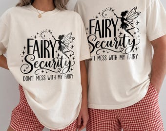 Fairy Security Shirt, Matching Fairy Birthday Shirt, Custom Mom Dad Fairy Party Outfit, Fairy Theme Family Shirt, Magical Birthday Party Tee