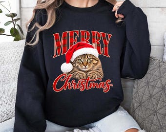 Custom Pet Photo Christmas Shirt, Personalized Cat Photo Tee, Christmas Cat Shirt, Dog Photo T Shirt, Pet Lover Gift, Holiday Pet Shirt