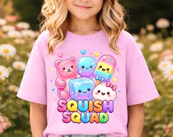 Squish Squad Youth Shirt, Cute Squishmallow Shirt, Squishmallow Birthday Girl, Birthday Girl Shirt, Squishmallow Girl, Squish Squad Birthday