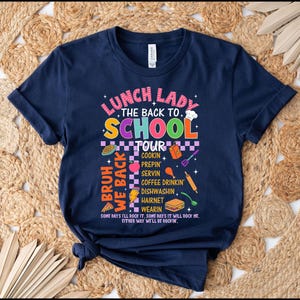 Lunch Lady Back To School Tour PNG, Lunch Lady Png, Cafeteria Crew, School Cafeteria Worker Sublimation Designs, Squad, Best Lunch Lady Ever