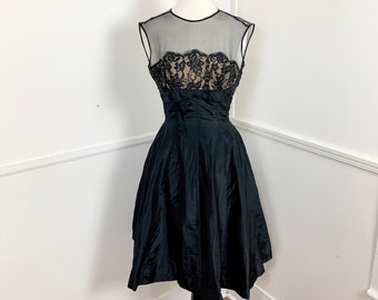 Black Illusion Dress - Etsy
