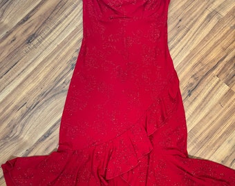open lace back dress Frosti Red main image 0