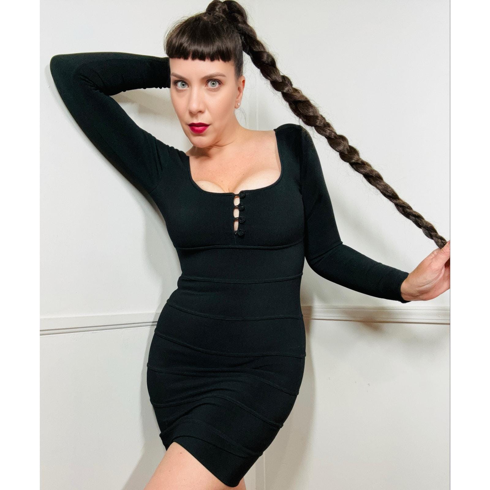 gorilla gorilla gorilla bodycon bandage dress Bandage Cutout Slit Bodycon Dress  Sexy Mid-Calf Party Dress