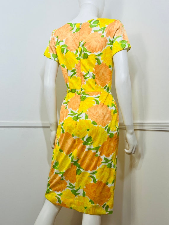 Small 26 Waist Mid Century Vintage Citrus Floral … - image 8