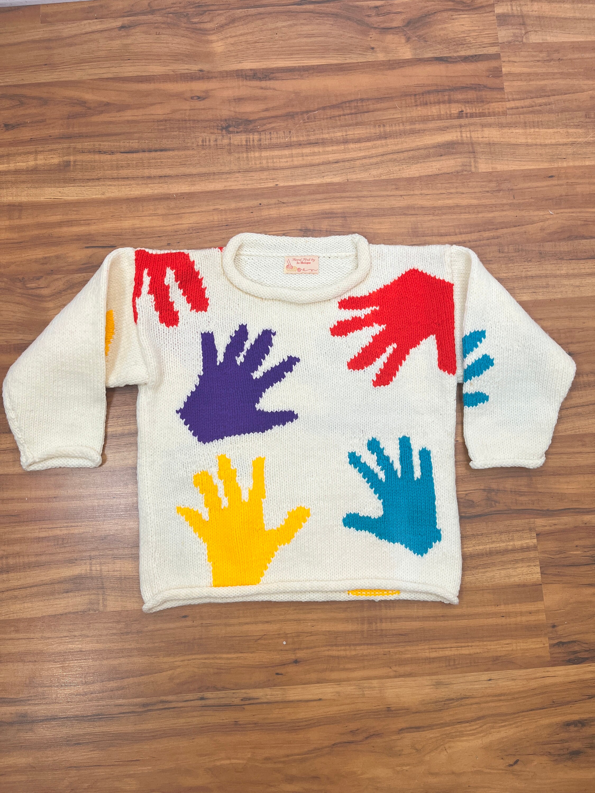Handprint Sweater - Etsy