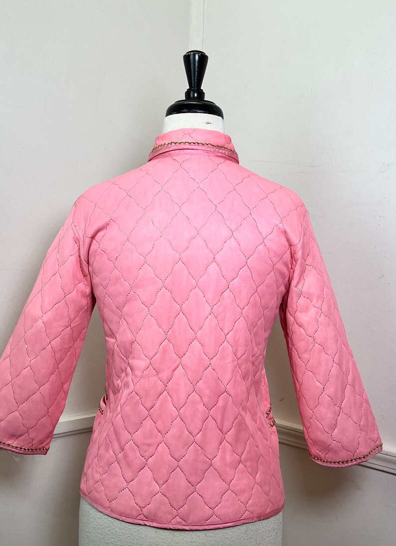 Medium 1960's Vintage Pink and Gold Quilted Bed Jacket - Etsy
