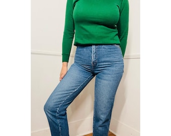 Vintage jeans met rechte pijpen uit de jaren 80 van de jaren 80 van Brittania