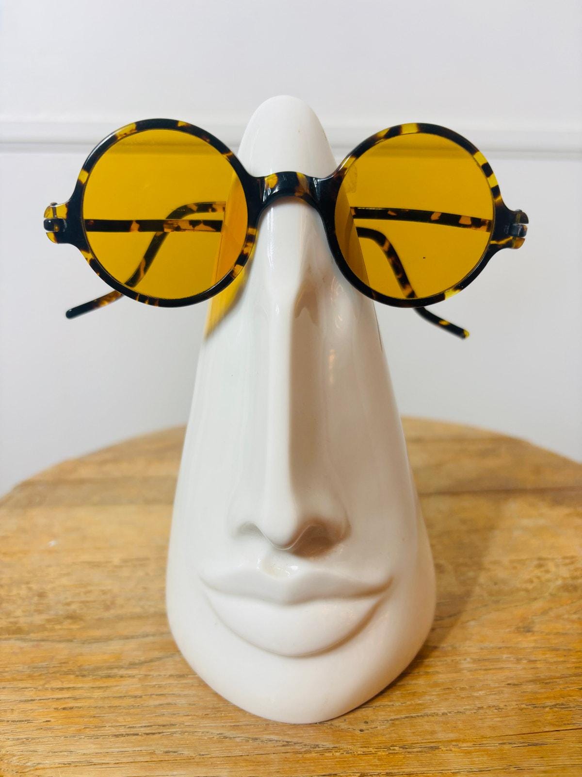 Vintage Faux Tortoise Round Sunglasses USA Vintage Faux Tortoise Shell Round Sunglasses With Side  main image 2