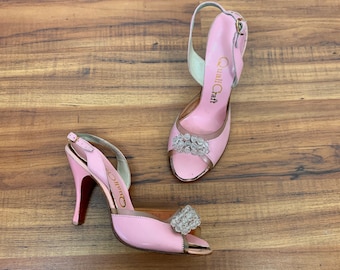 Vintage 1950's Roze Slingback Naaldhakken Maat 5.5B - Etsy België