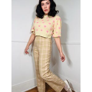 Medium to Large 1960s Vintage Wool Plaid Trousers by Pendleton