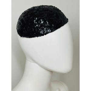 Black Skull Cap 1940s - Etsy display picture 2