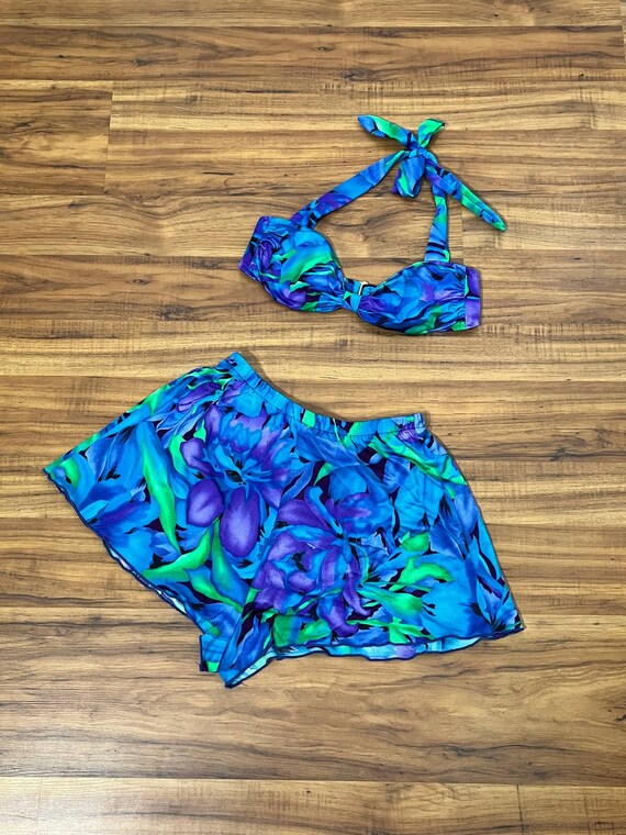 Small to Medium Size 8 - 1990s Vintage Tropical Fl