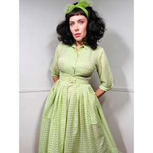 lime green plaid dress Lime Green Plaid Smocked Maxi Dress for Women, Spaghetti Strap Spring Summer Vacation Dress