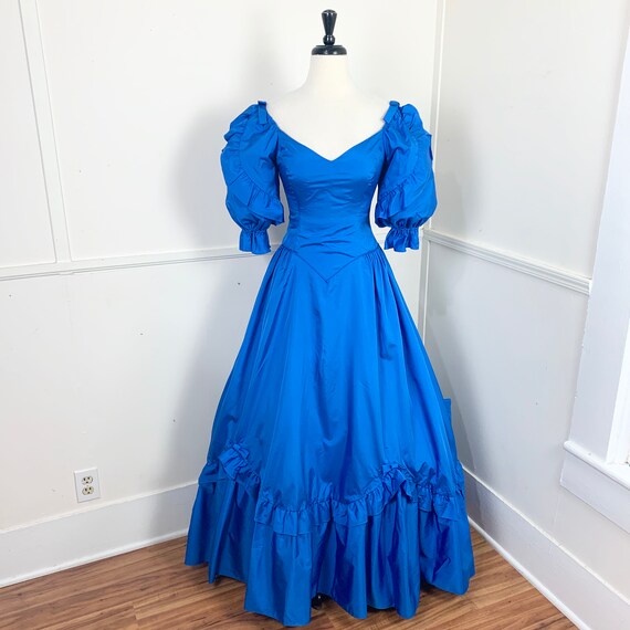 Early 1980's Vintage Blue Princess Gown Cinderella | Etsy