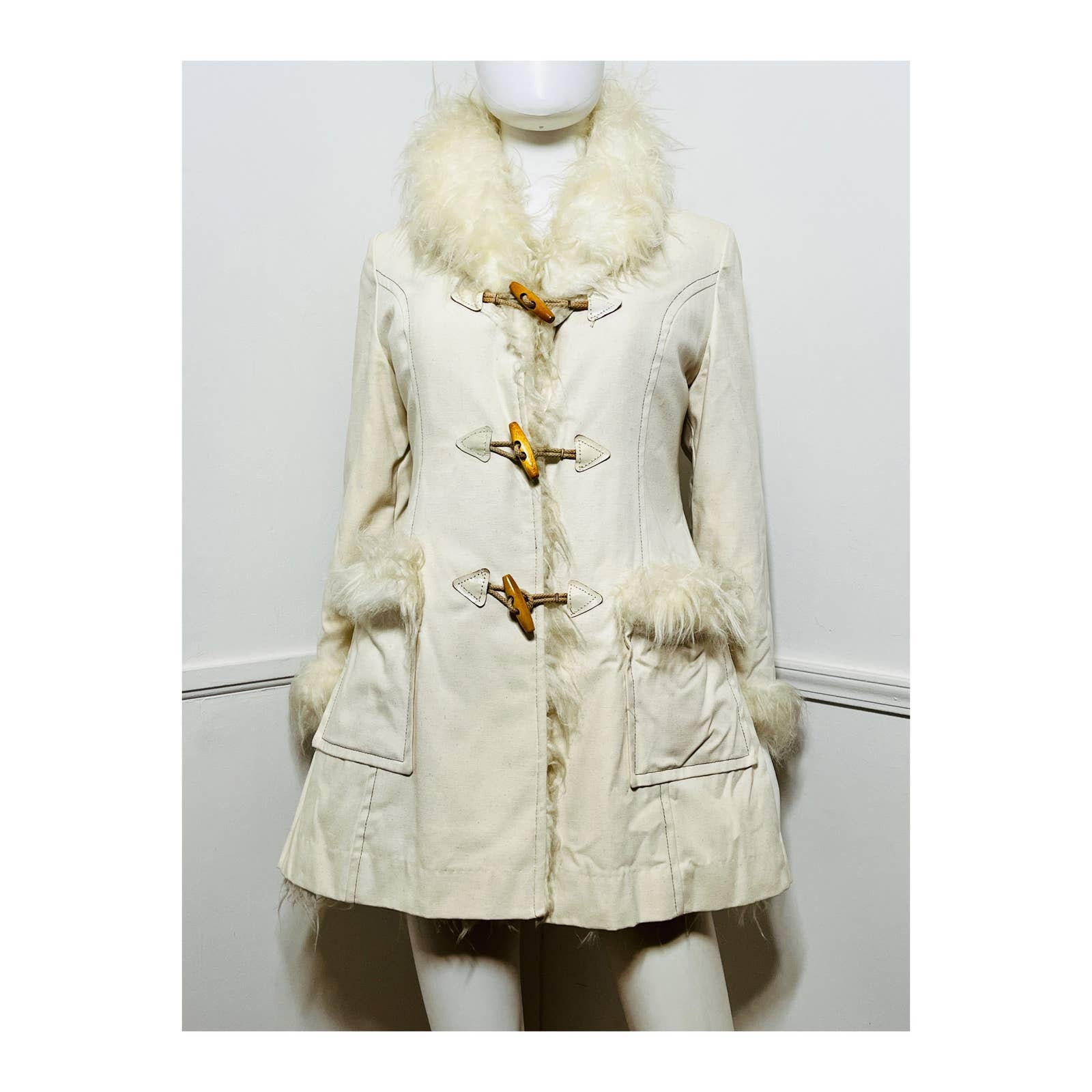 ジャケット・アウター AMERI CHARM FLARE LONG COAT M NVY American Bazaar Coat - Etsy