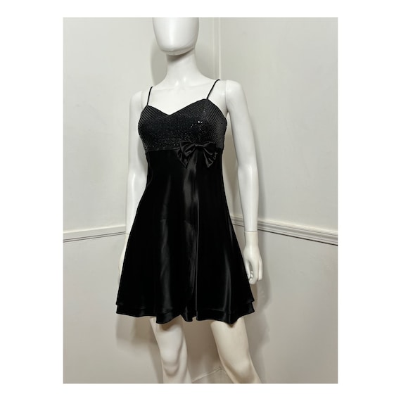 black sequin slip dress Finn Slip Dress in Black Opal Sequin