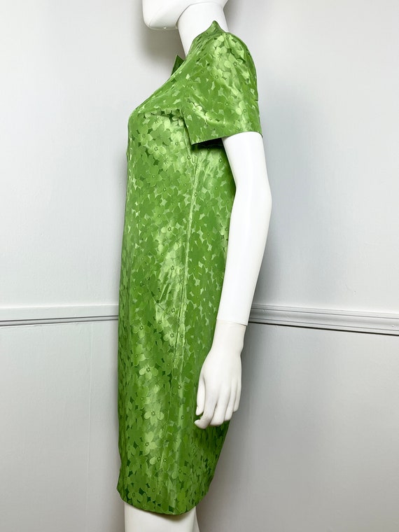 Extra Small to Small 1960s Vintage Green Floral J… - image 5