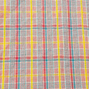 Vestido largo estilo pichi a cuadros rosa vintage de los años 70, talla pequeña a mediana imagen 10