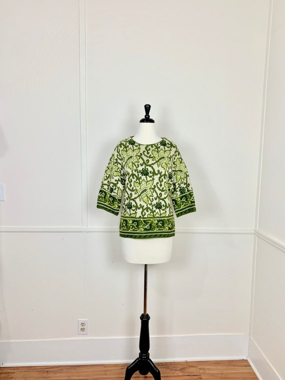 Vintage 1960's Catalina Jacquard Pullover Sweater