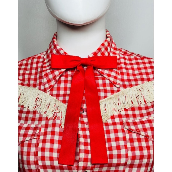 1970s Vintage Clip on Red Ribbon Texas Bow Tie - Etsy