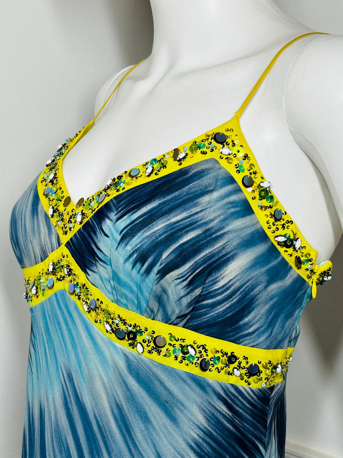 Large Y2K Vintage Silk Beaded Dress by BCBG Max Azria - Etsy