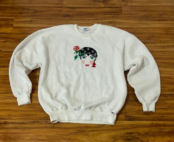 T-shirt Vintage Années 90 JERZEES – Clown De Cirque, Col Rond, Blanc, Taille M
