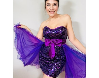 charlotte russe purple dress Charlotte Russe Purple Dress M (8-10)