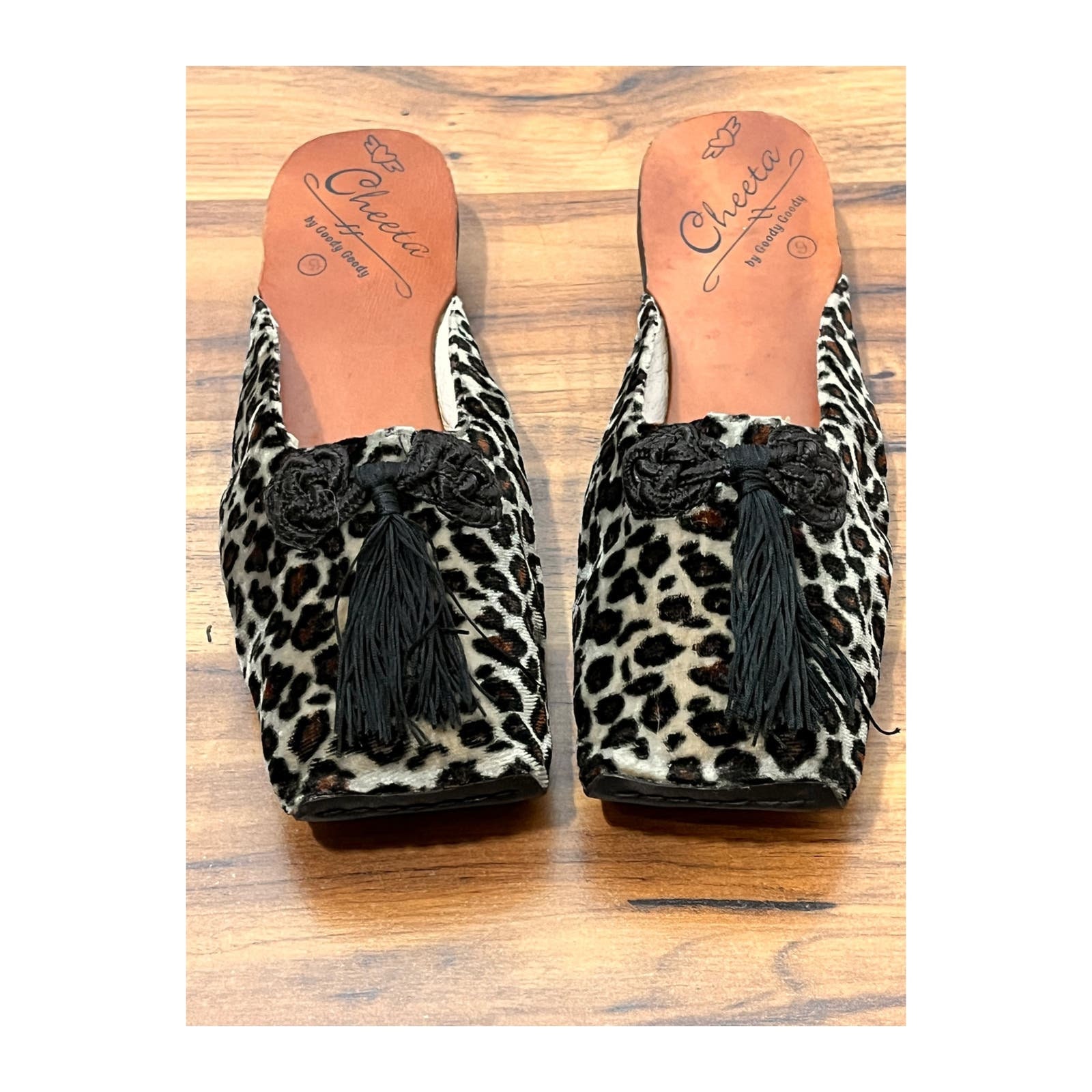 Vintage Cheetah Print Boudoir Slippers by Goody Goody Etsy