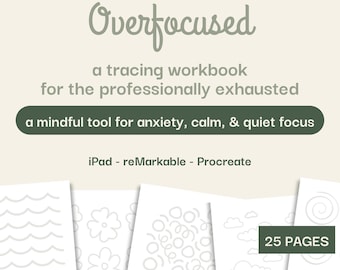 Werkboek traceren | Geometrische patronen voor iPad, reproduceren, opmerkelijk (digitale download pdf en png)