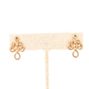 Gold Celtic Knot Stud Earrings