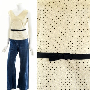 Polka Dot Bow Tank Top Y2K